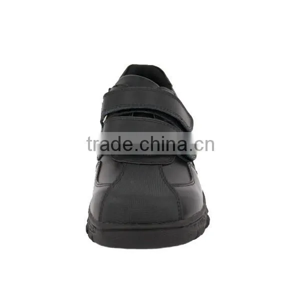 Guangzhou Customized Boys Microfiber Leather No Brand Name Sport School Shoes Without Lace