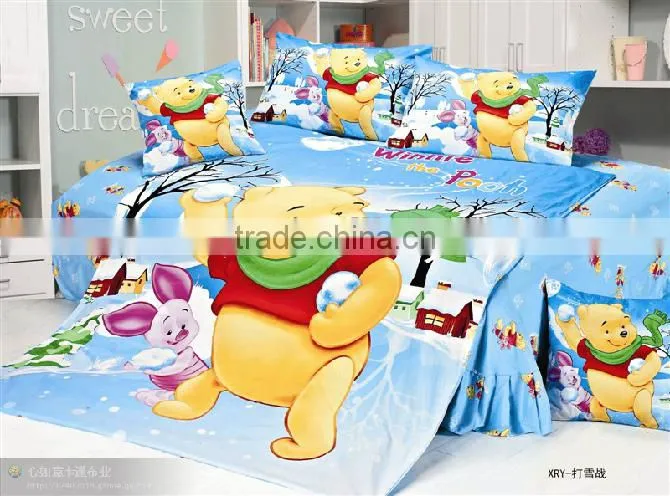 cotton kids cartoon bedding set,china supplier
