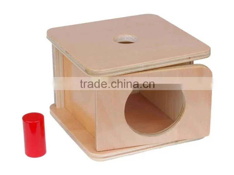Montessori toys for kids imbucare box with small cylinder