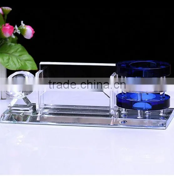 Transparent fancy popular sale crystal office set