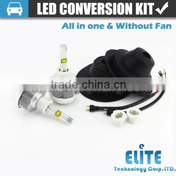Factory wholesale car h3 led headlight bulbs without fan