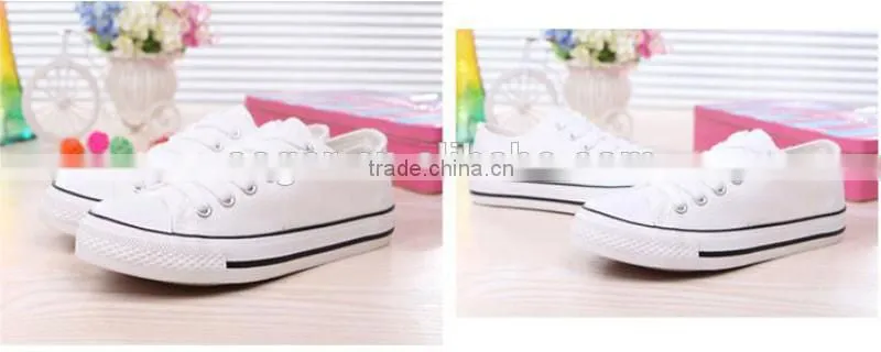 blank canvas shoes for woman lace up flat shoe cheap navy