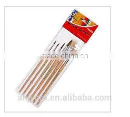5pcs Wooden Handle Nylon Artist Brush/oil painting brush