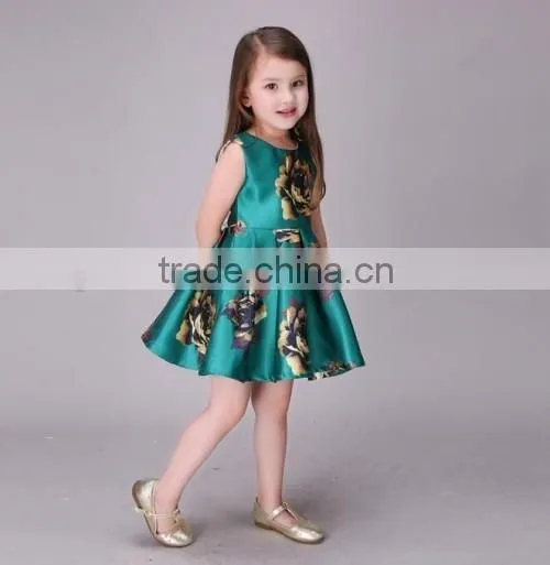 2016 fashionable vintage flower girl dresses new designs cheap baby flower dresses for girl of 5 years old