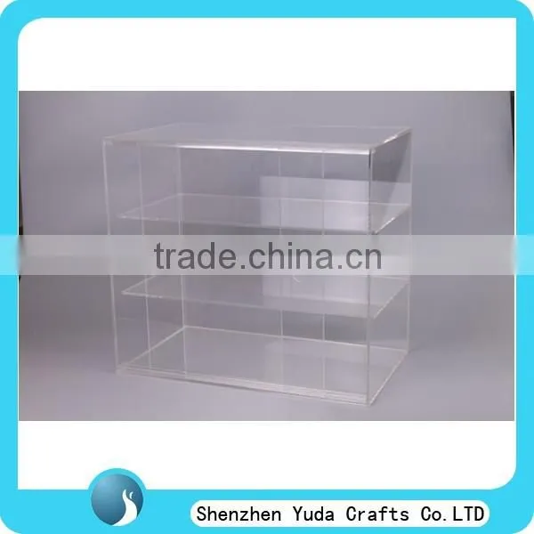 best selling bakery display showcase, transparent acrylic countertop display case for bakery oem