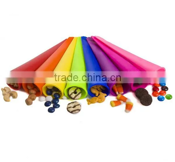 Assorted Colors Silicone Pushup Ice Pops Moldice Cream Molds
