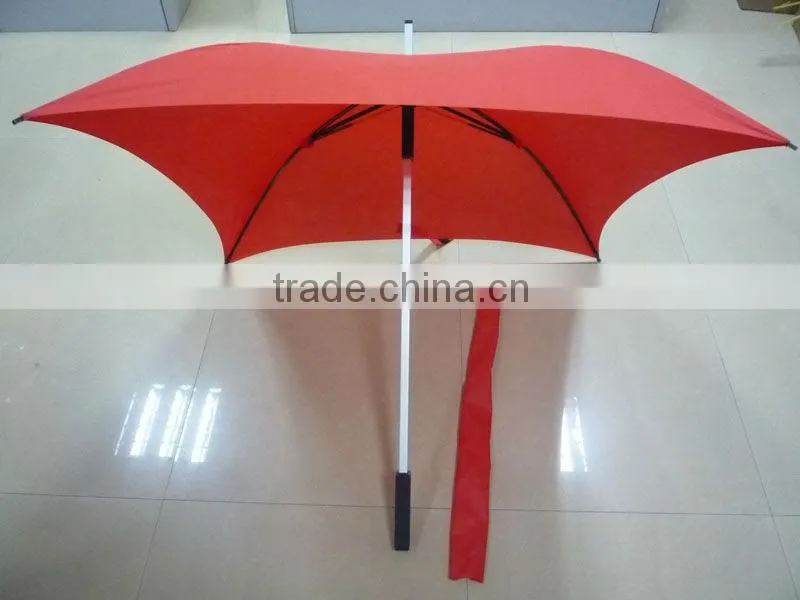 Red Golf Square Umbrella in Aluminium Frame Umbrella OK011