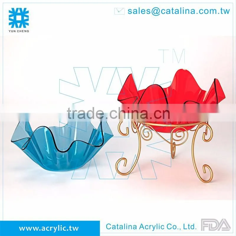 Taiwan Manufacturer acrylic plastic salad bowl