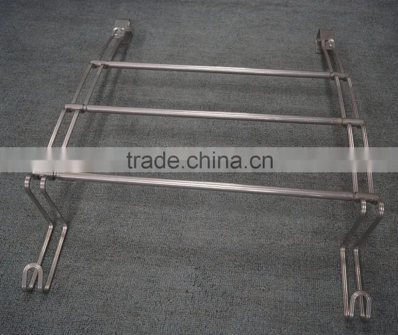 Teak over the door towel rack ORB powder coating finish