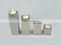 Stainless steel decorative candle holder sets