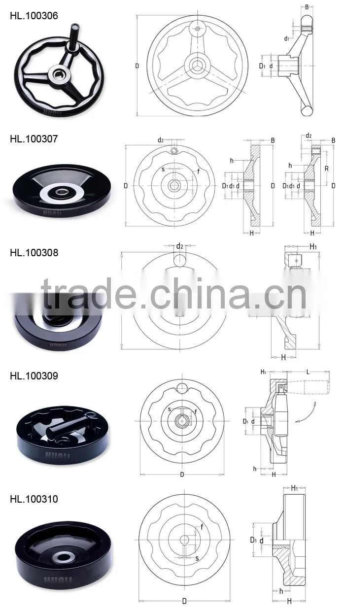 low cost high quality handwheel with a handle