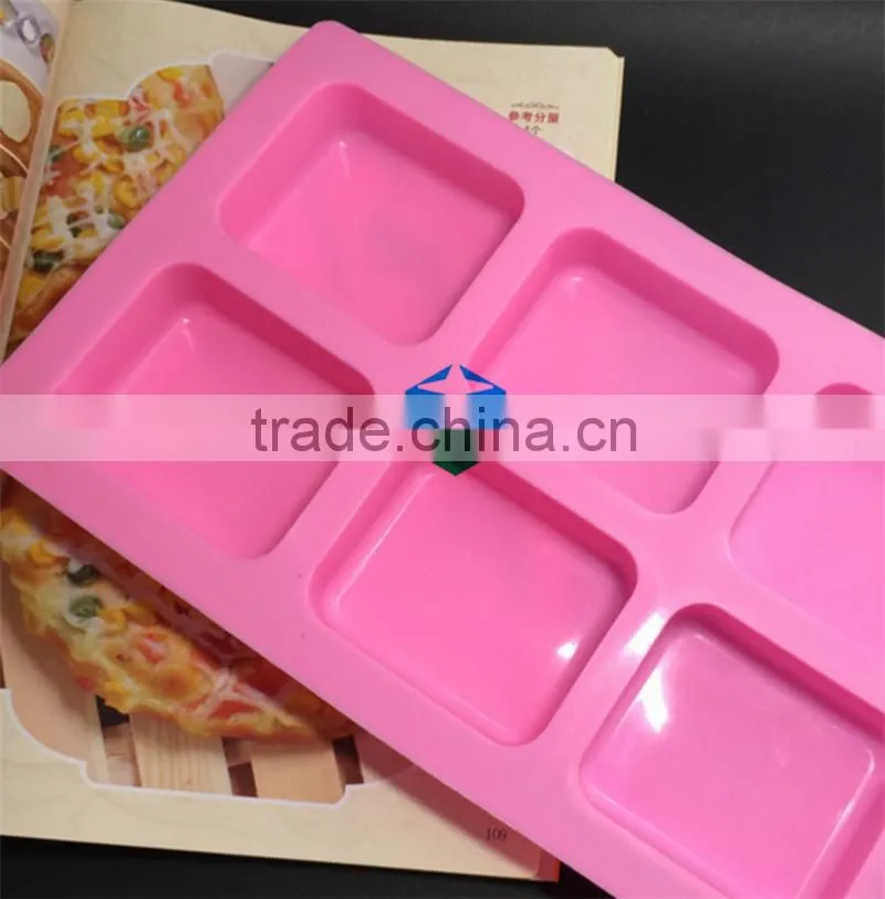 CTBED197 Special Desserts Homemade Soaps 6-Cavity Silicone Petite Loaf Muffin Brownie Cornbread Mould