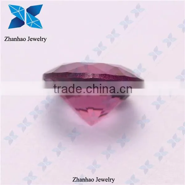 Jewelry making faceted colored glass stone with chinese new product