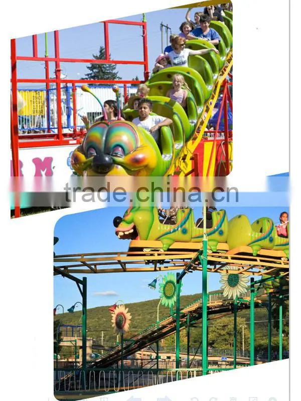 Cheap fun park amusement mini caterpillar roller coaster