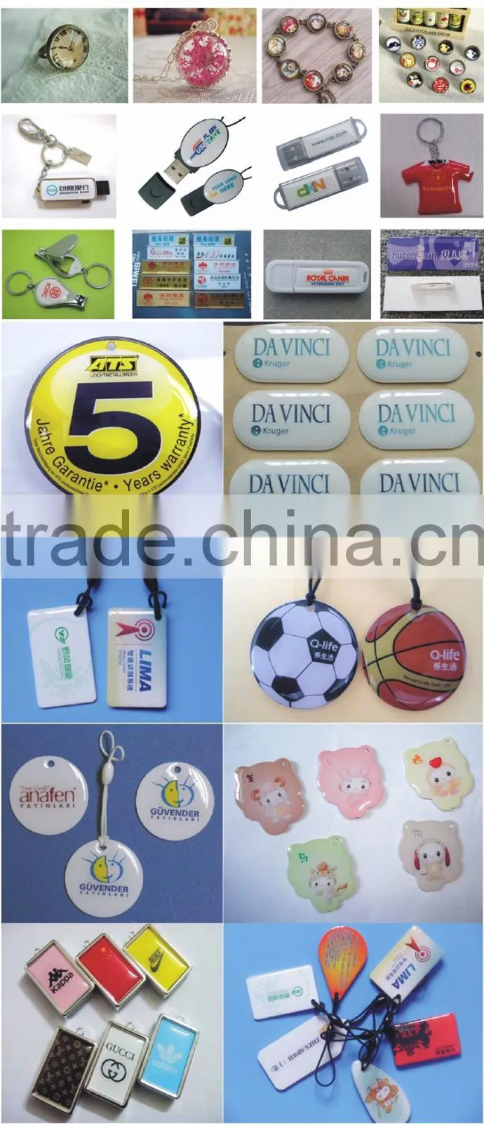 Custom Round Decorative Wall Sticker Dome Clear Epoxy Sticker