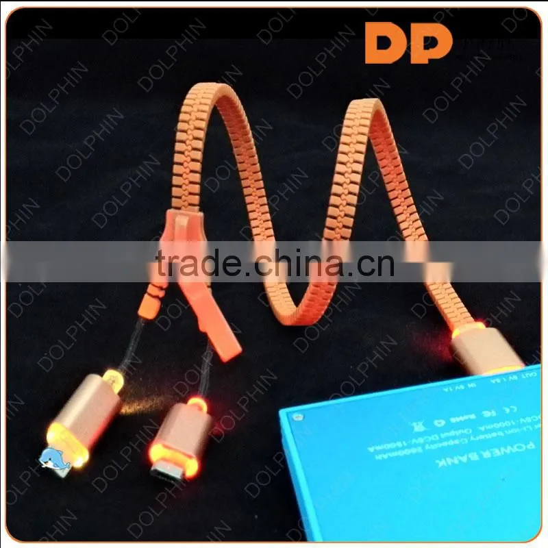factory direct wholesale 2 in 1 usb cable for micro usb 2.0 cable with for iphone cable