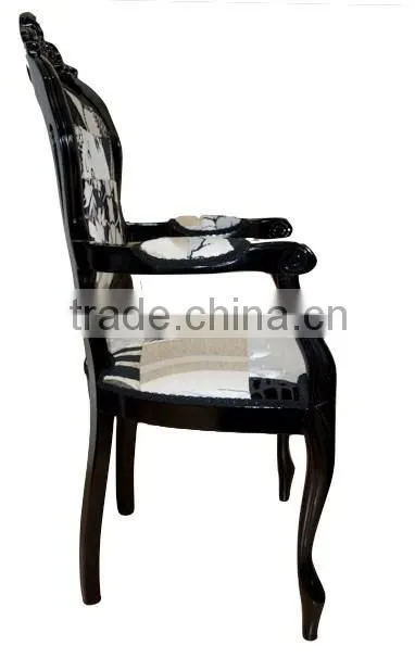 Factory price cheap antique solid wood hotel furniture louis chair wooden chair