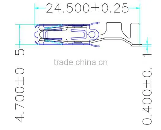 7814126/7814125 Precision composite automotive wire harness terminal
