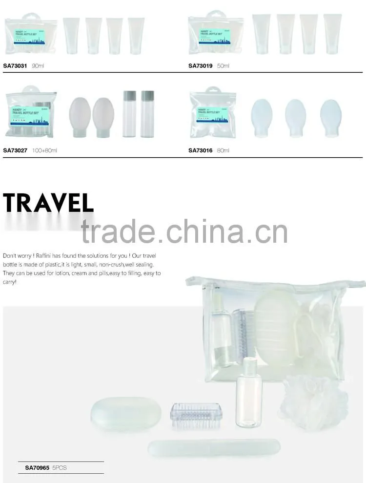Top sells best assortment Travel PET bottle set