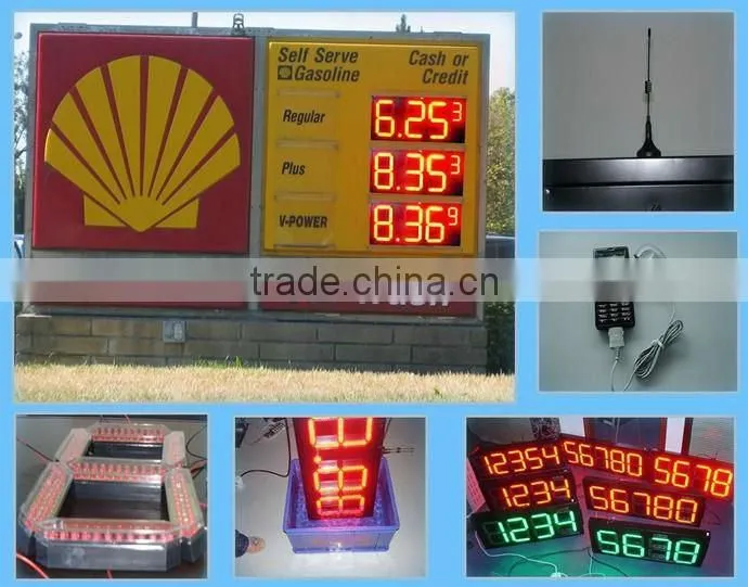 8" PCB LED gas sign/ LED Oil Price Display Control Mode