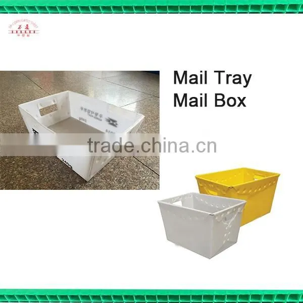 PP corrugated plastic mail trays