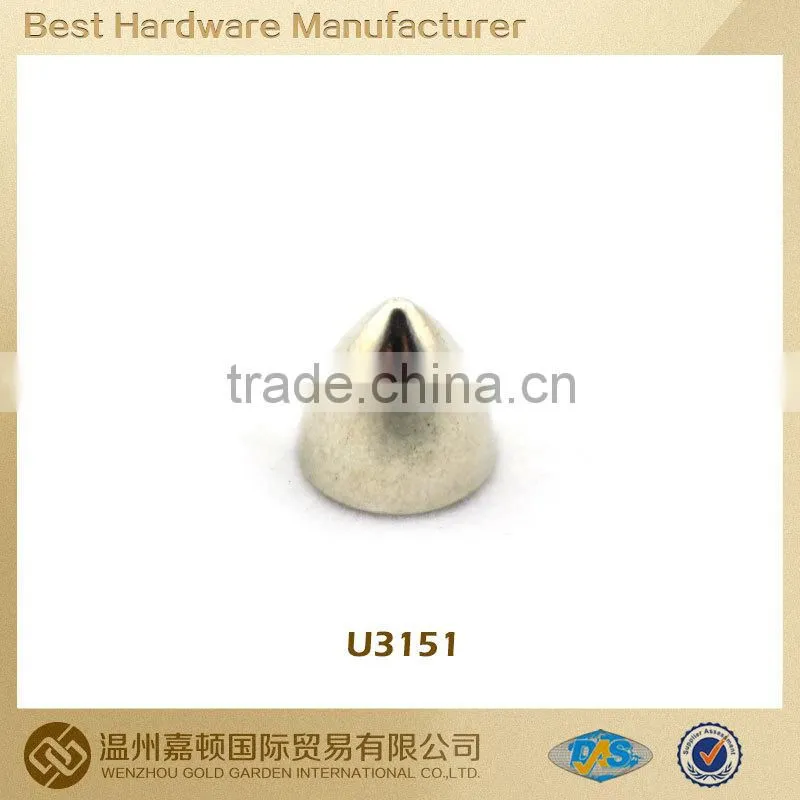 Flat debosed round rivets snap rivet fastener for bags