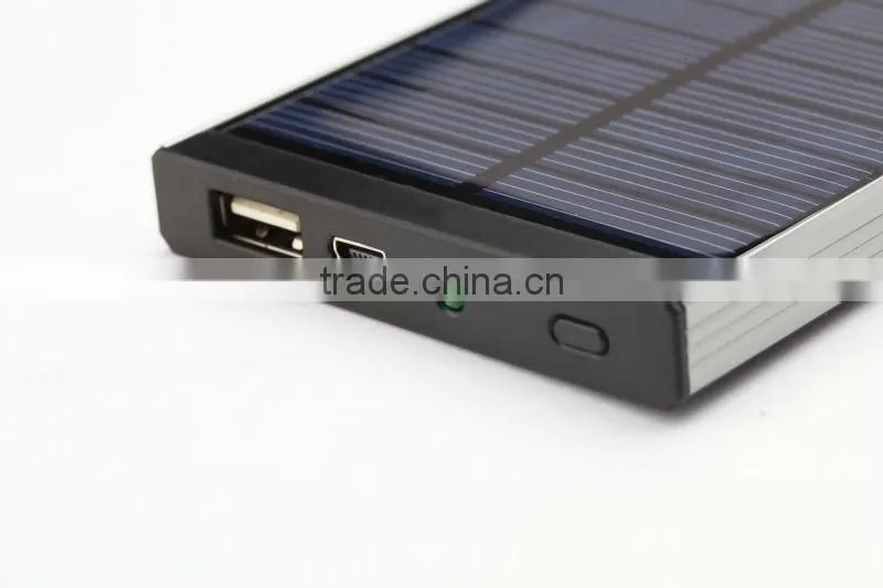 Portable solar panel charger with solar cell,Solar Power Bank with 4000/4400mah battery,solar charger