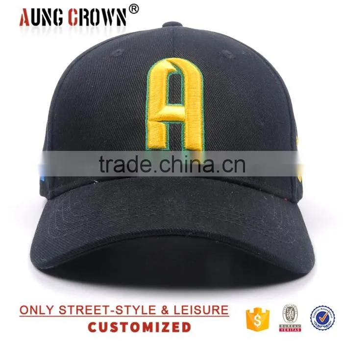 curved brim 3d embroidery letter baseball caps