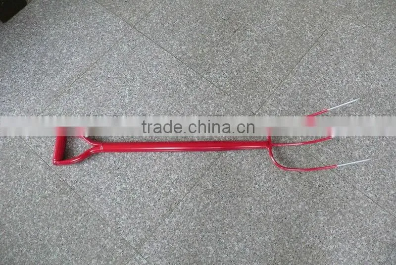 3 Prong Forged Garden Metal Handle Y Grip F103MY