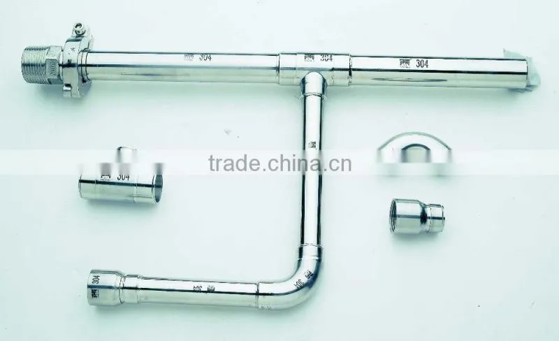3 way elbow stainless steel pipe fitting