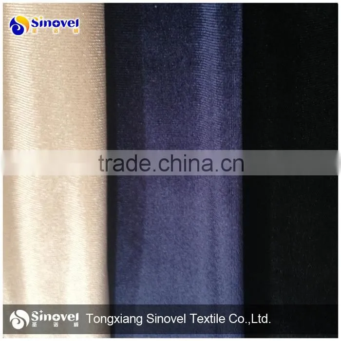 spandex & polyester velvet for garment/Elastic velvet