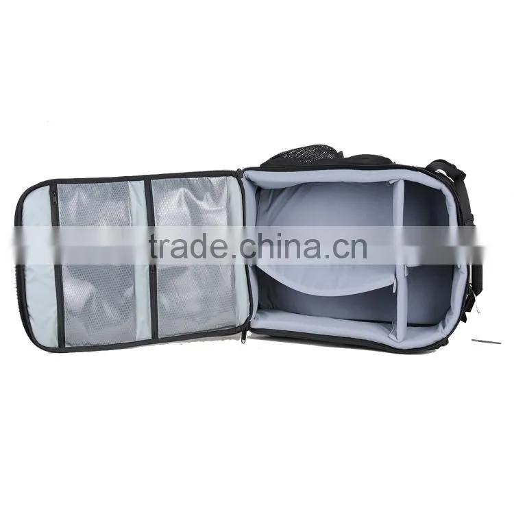 1680D Waterproof Nylon Camcorder Backpack with Detachable Compartment