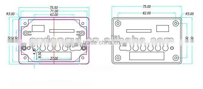PA amplifier mp3 module , power amplifier MP3 module , portable speaker mp3 module