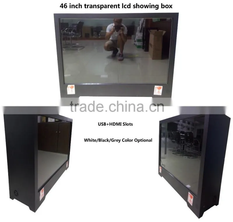 46 inch transparent lcd display kit(showing case available)