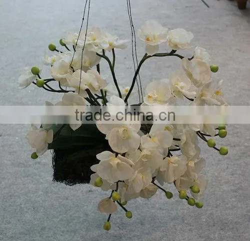 Artificial Latex Slipper Orchids Flowers,Artificial Hanging Slipper Orchids