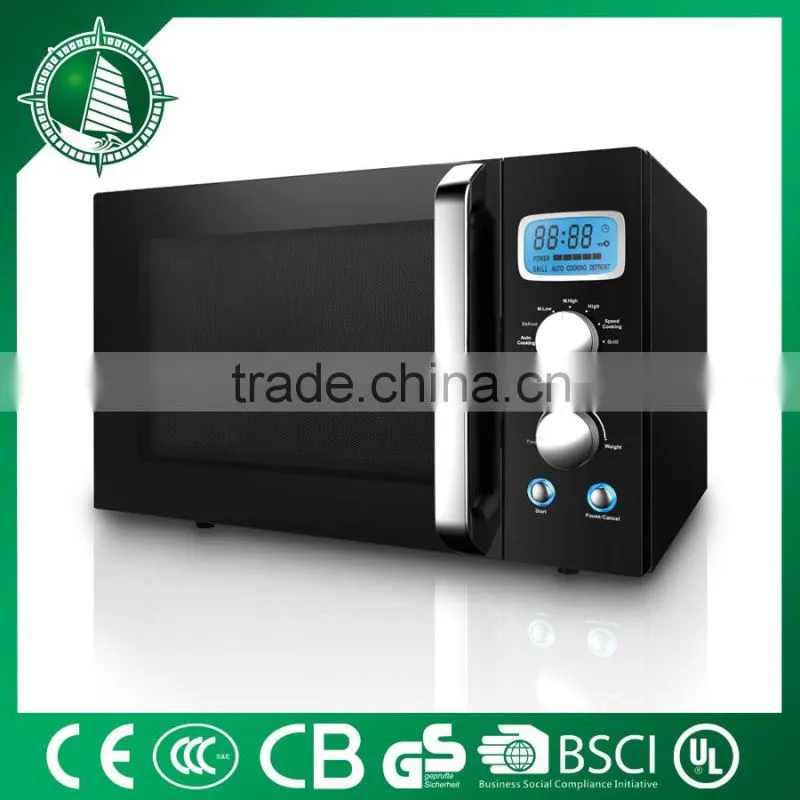 low radiation microwave oven with control panel and components 28L