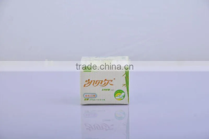 Disposable Biodegradable Corn and Bamboo Fiber Sanitary Napkins