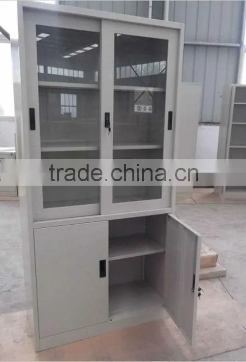 Glass Door Steel Data File Cabinet
