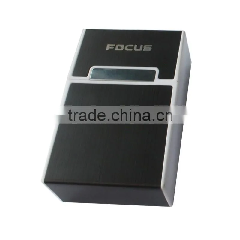 high quality hard plastic cigarette case with aluminum covered