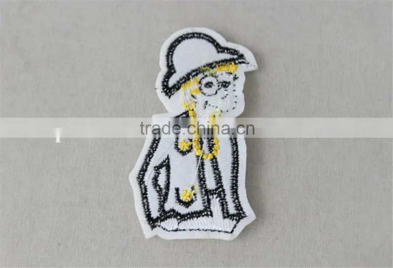 funny design jeans patches custom patch sew on patches custom embroidery patch for school uniform