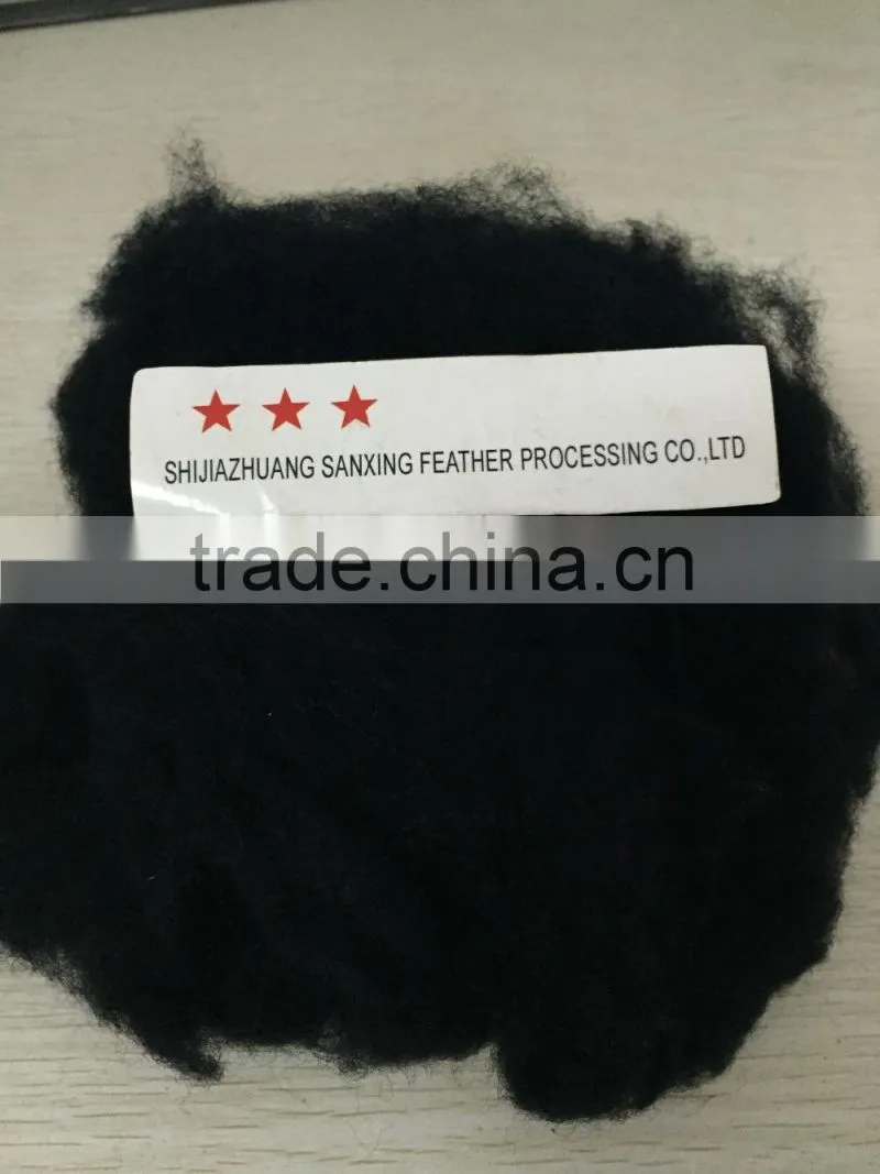 dyed black sheep wool 20.5 & 40-50mm