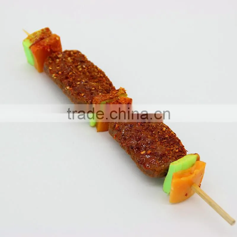 Fake plastic food for BBQ grill restaurant sales promotion /Yiwu sanqi crafts factory