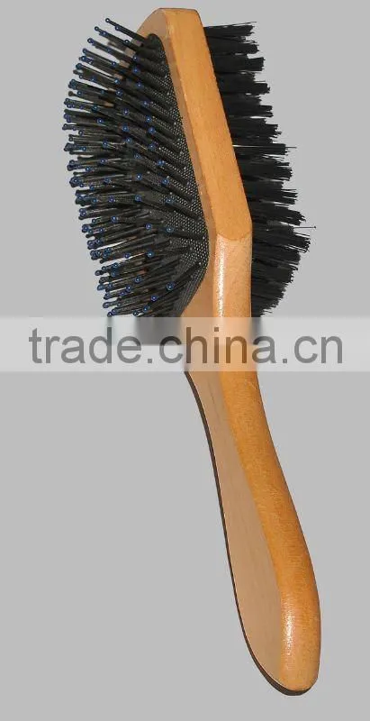wooden handle dog brush