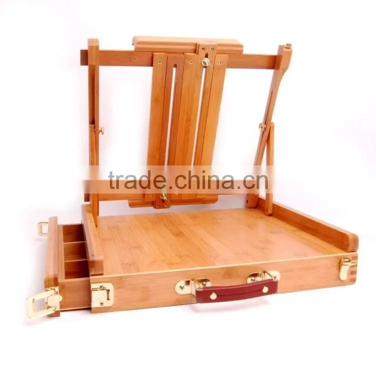 Big desk easel with box /brush box easel/table easel for artist