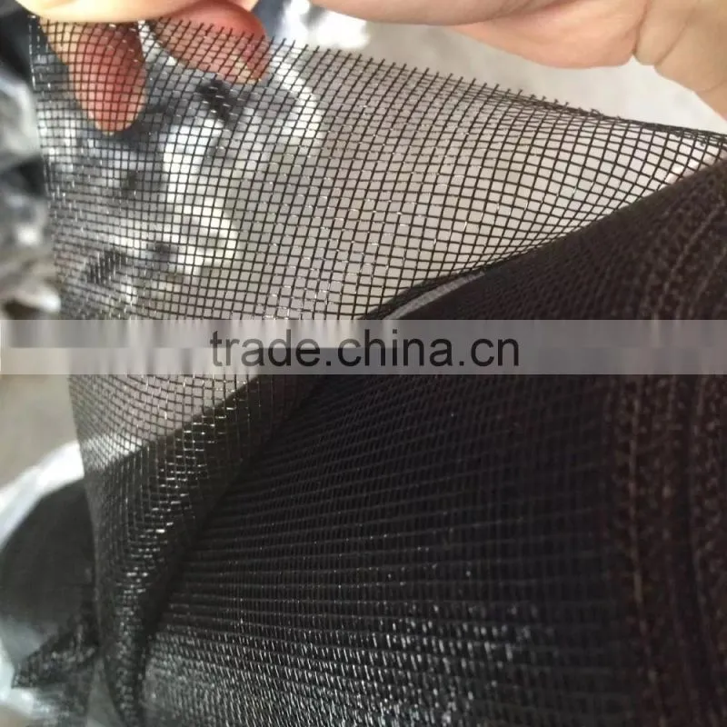 Fiberglass Black Gray Plisse Insect Screen Mesh/Pleated Mosquito Net/Fiber glass Plicated Insect Mesh with Print
