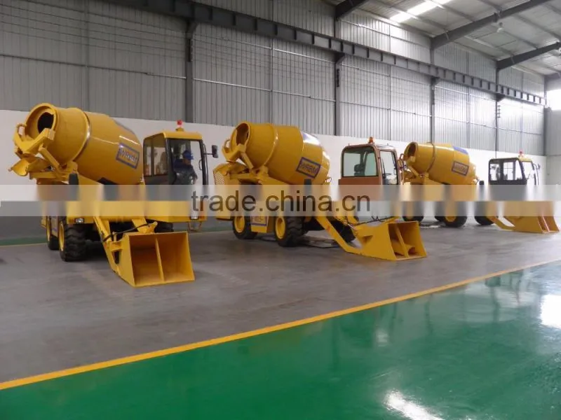 Small 3 cubic meters concrete mixer truck dimensions with self loading