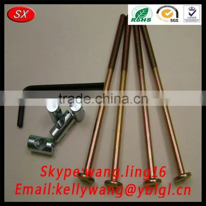 Brass Hammer M6 Barrel Nut Of Cots/Beds/Furniture