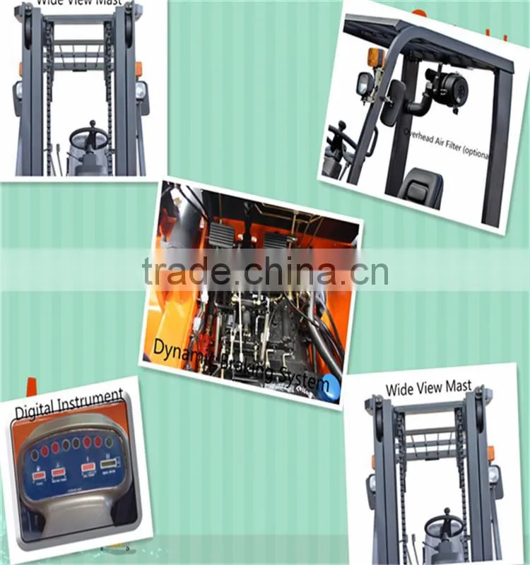 Cheapest price 6 ton Diesel Forklift Truck/small capacity diesel forklift trucks/double mast forklift made in china