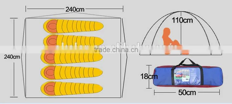 manufacturers 5-8 people outdoor waterproof ultraviolet-proof tent event stretch tent