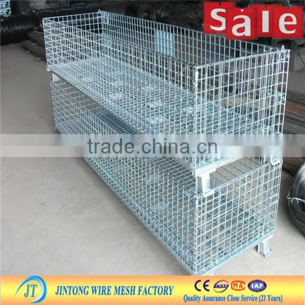 Heavy Industrial Steel collapsibe wire mesh container